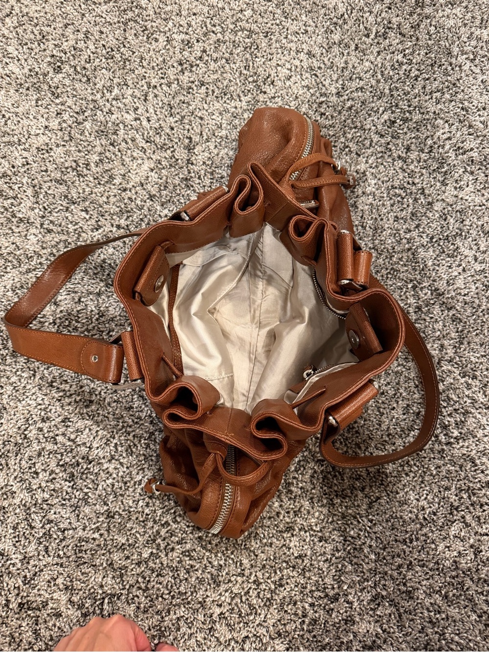 Vintage Michael Kors Camel Color Satchel Bag Like New - Picture 9 of 9